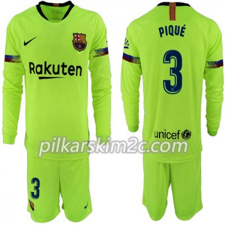 Koszulka FC Barcelona Pique 3 Dziecięca Precz 2018-2019 - Koszulki Piłkarskie(L/S)